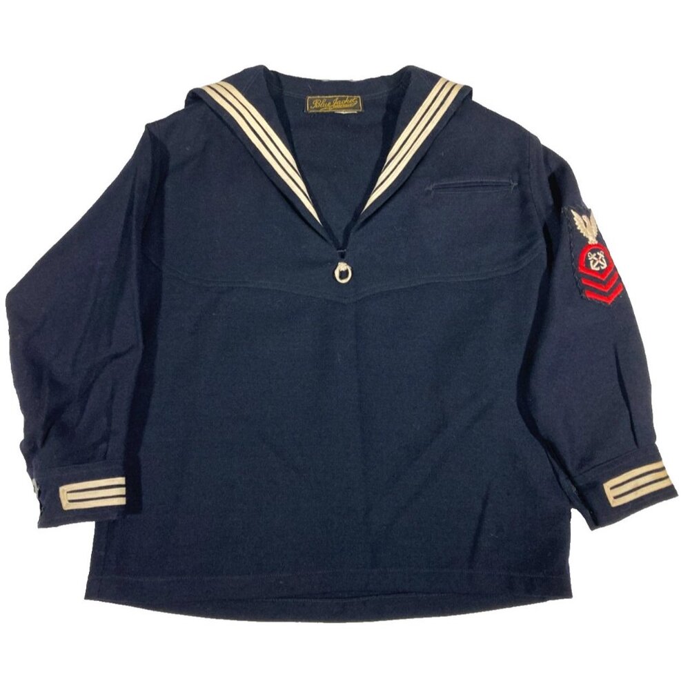 US Navy Sailor Uniform Children Size Vintage Cracker Jack Shirt Pullover 40s 50s